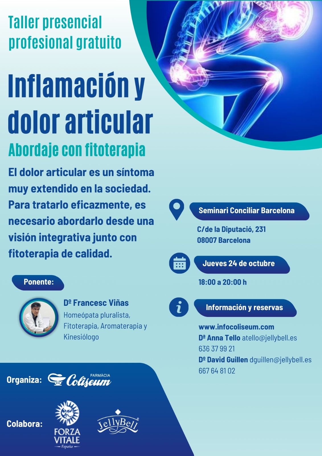 Inflamación y dolor articular. Abordaje con Fitoterapia