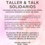 TALLER & TALK SOLIDARIOS: Aceites esenciales y cáncer de mama. PRANAROM