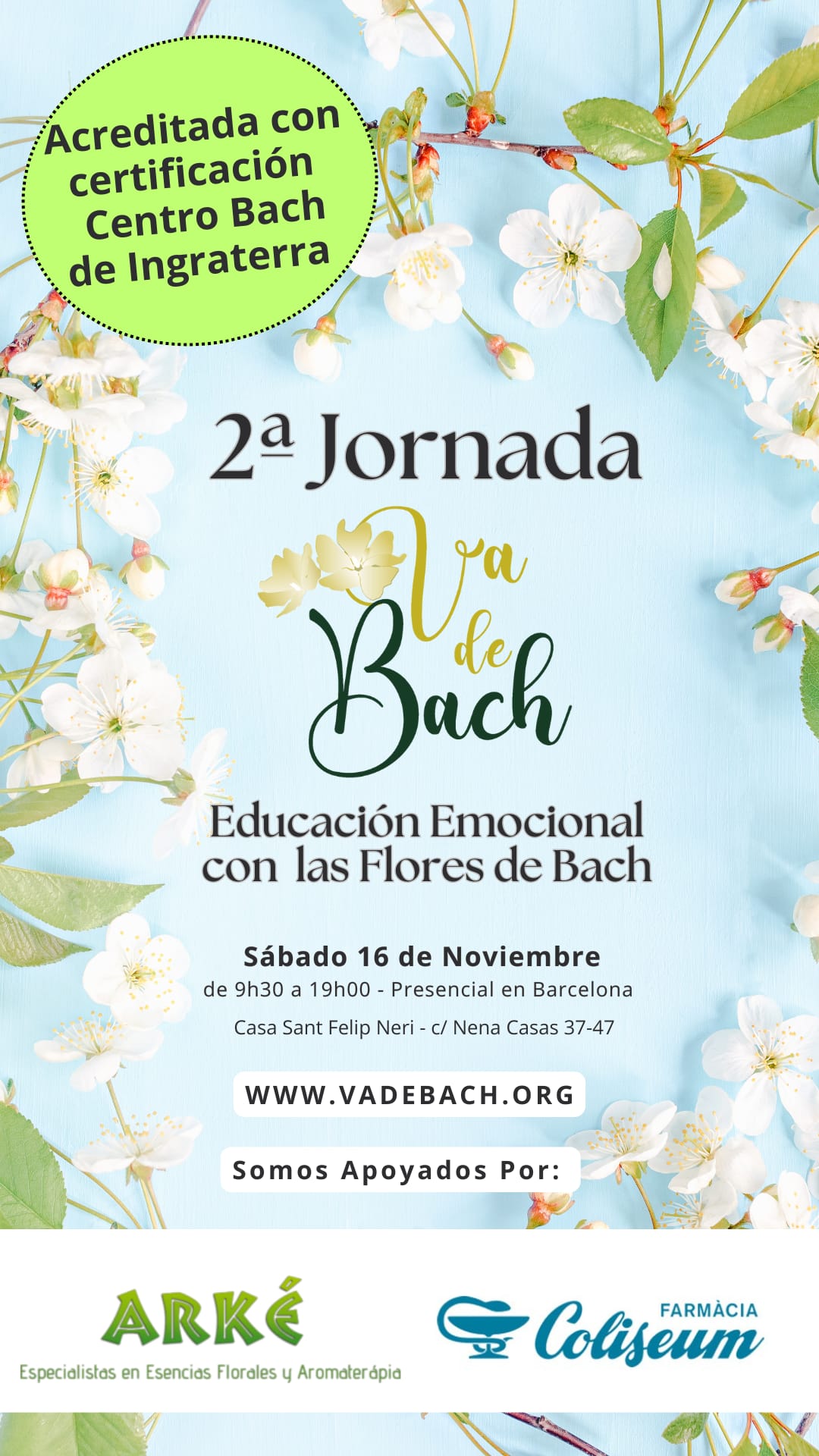 2ª Jornada VADEBACH: Educación Emocional con las Flores de Bach