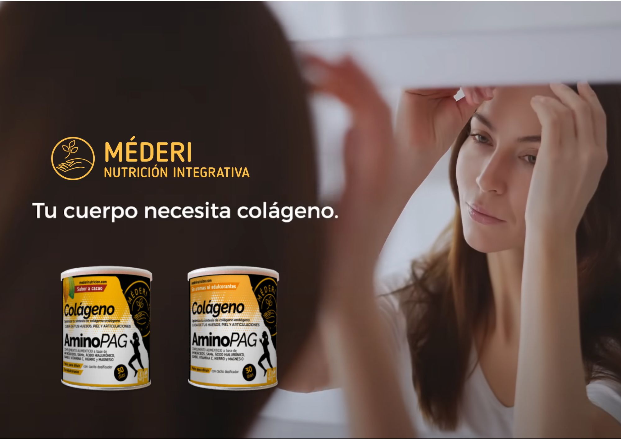 Degustaciones gratuitas. Colágeno AminoPAG. Méderi Nutrición. Dale a tu cuerpo lo que necesita para producir colágeno.